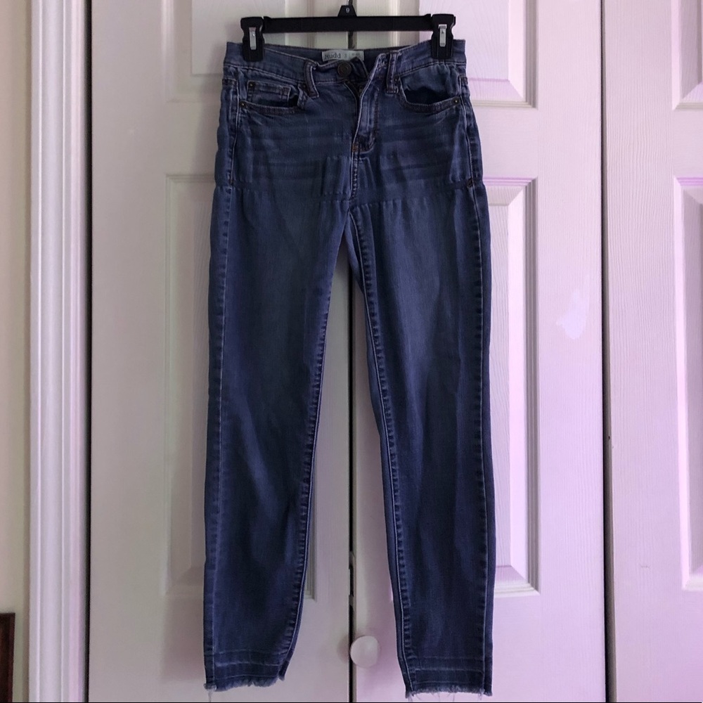 Denim mid-rise jeans